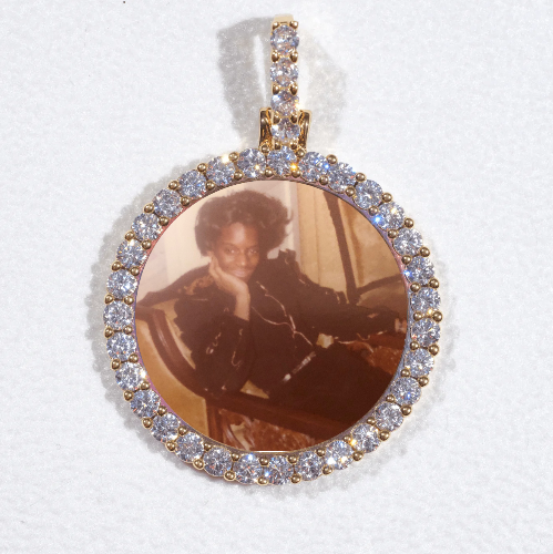 3D CIRCLE CUSTOM PICTURE PENDANT SMALL SIZE