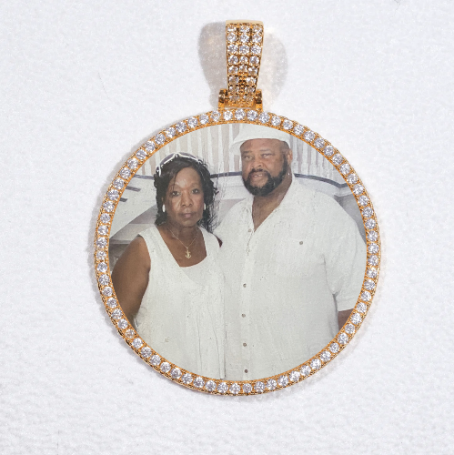 MEDIUM 3D CIRCLE CUSTOM PICTURE PENDANT