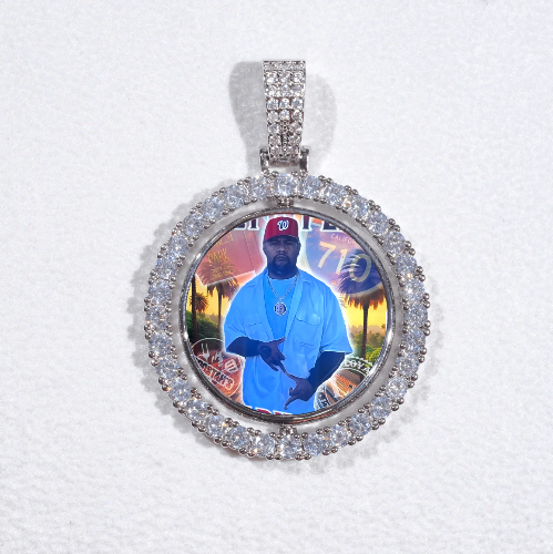 3D Spinning 2-Faced Custom Picture Pendant