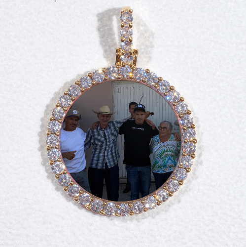 3D CIRCLE CUSTOM PICTURE PENDANT SMALL SIZE