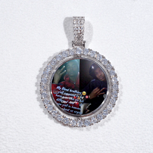 3D Spinning 2-Faced Custom Picture Pendant