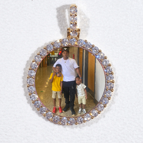 3D CIRCLE CUSTOM PICTURE PENDANT SMALL SIZE