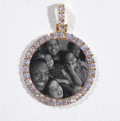 3D CIRCLE CUSTOM PICTURE PENDANT SMALL SIZE