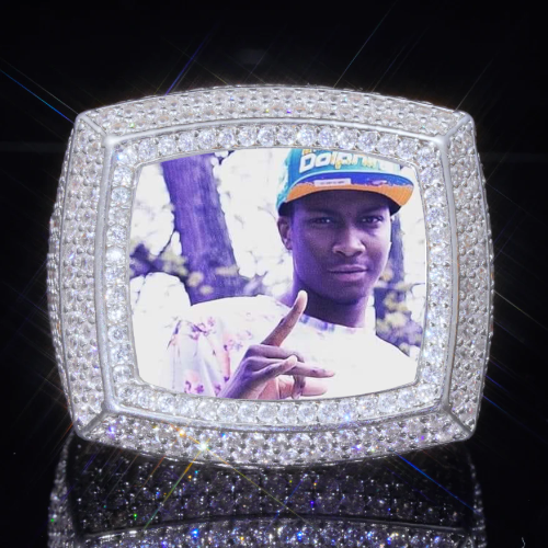 3D CUSTOM PICTURE ICED RING