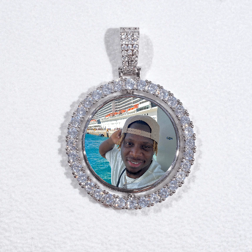 3D Spinning 2-Faced Custom Picture Pendant
