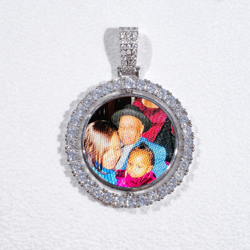 3D Spinning 2-Faced Custom Picture Pendant