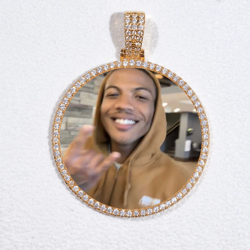 MEDIUM 3D CIRCLE CUSTOM PICTURE PENDANT