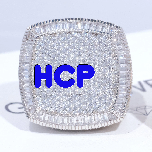 CUSTOM LETTER 3D ICED RING