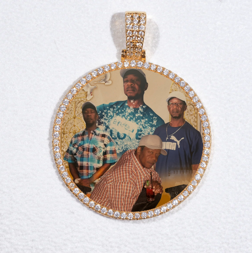 MEDIUM 3D CIRCLE CUSTOM PICTURE PENDANT