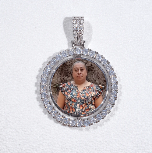 3D Spinning 2-Faced Custom Picture Pendant