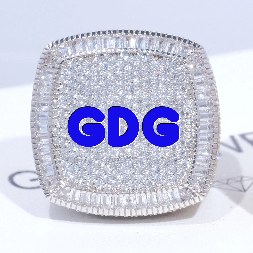 CUSTOM LETTER 3D ICED RING
