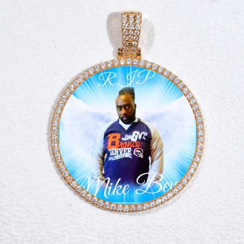 MEDIUM 3D CIRCLE CUSTOM PICTURE PENDANT