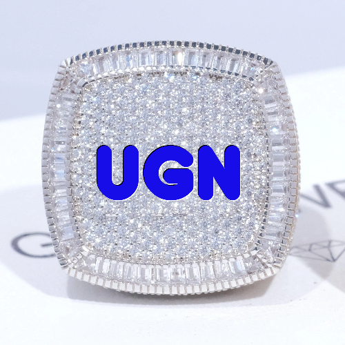 CUSTOM LETTER 3D ICED RING