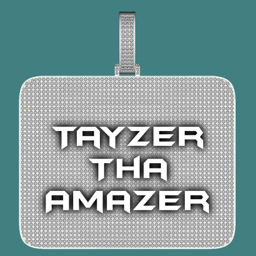 CUSTOM LETTER NECKLACE 3D BIG SQUARE