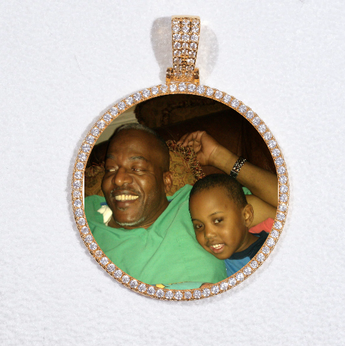 MEDIUM 3D CIRCLE CUSTOM PICTURE PENDANT