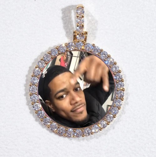 3D CIRCLE CUSTOM PICTURE PENDANT SMALL SIZE