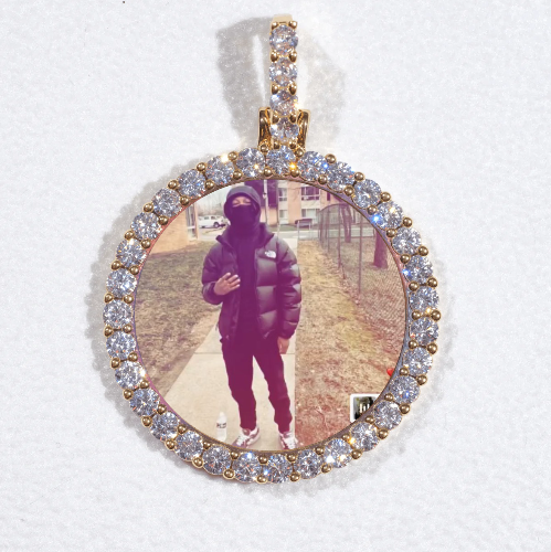 3D CIRCLE CUSTOM PICTURE PENDANT SMALL SIZE