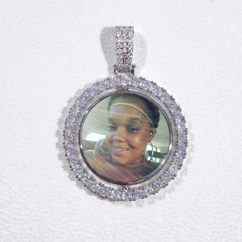 3D Spinning 2-Faced Custom Picture Pendant