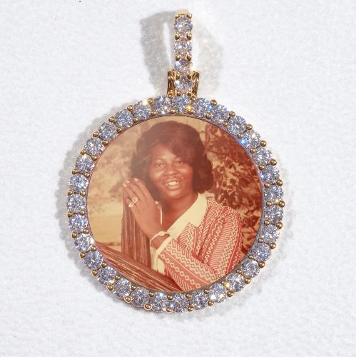 3D CIRCLE CUSTOM PICTURE PENDANT SMALL SIZE