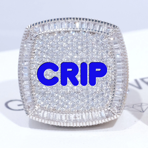 CUSTOM LETTER 3D ICED RING