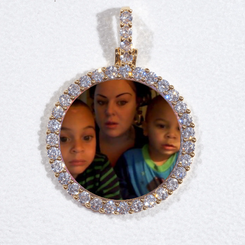 3D CIRCLE CUSTOM PICTURE PENDANT SMALL SIZE