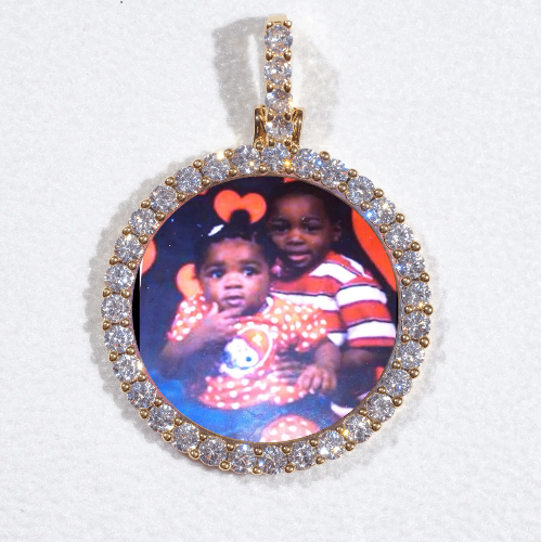 3D CIRCLE CUSTOM PICTURE PENDANT SMALL SIZE