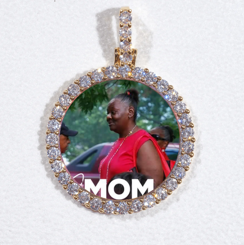 3D CIRCLE CUSTOM PICTURE PENDANT SMALL SIZE