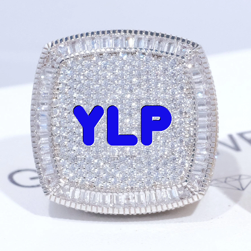 CUSTOM LETTER 3D ICED RING