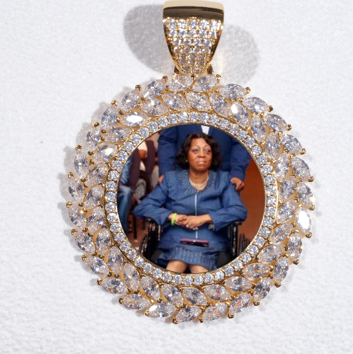 Large 3D Wheat Ear Custom Picture Pendant