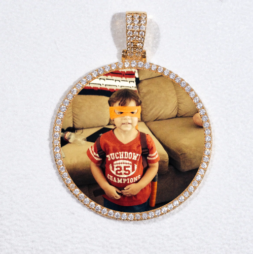 MEDIUM 3D CIRCLE CUSTOM PICTURE PENDANT