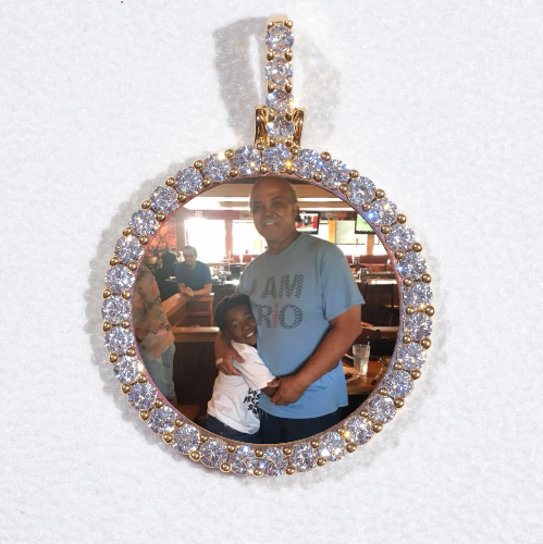 3D CIRCLE CUSTOM PICTURE PENDANT SMALL SIZE