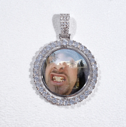3D Spinning 2-Faced Custom Picture Pendant