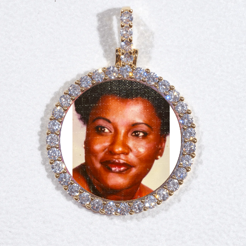 3D CIRCLE CUSTOM PICTURE PENDANT SMALL SIZE