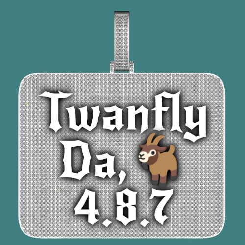CUSTOM LETTER NECKLACE 3D BIG SQUARE