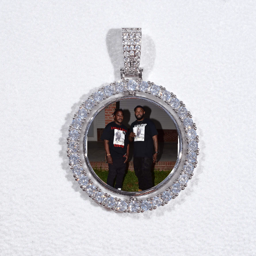 3D Spinning 2-Faced Custom Picture Pendant