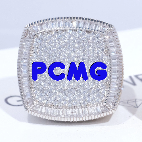 CUSTOM LETTER 3D ICED RING