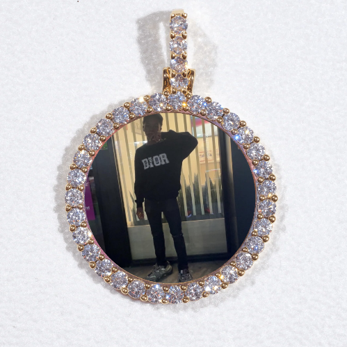 3D CIRCLE CUSTOM PICTURE PENDANT SMALL SIZE