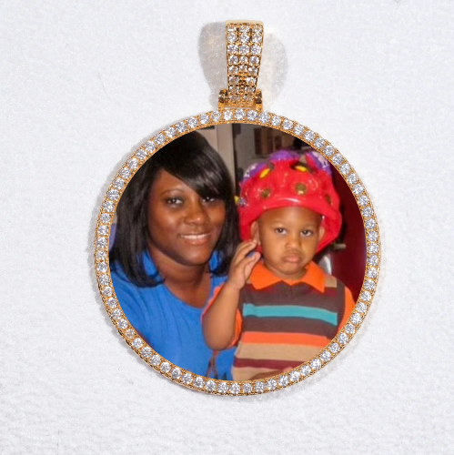 MEDIUM 3D CIRCLE CUSTOM PICTURE PENDANT