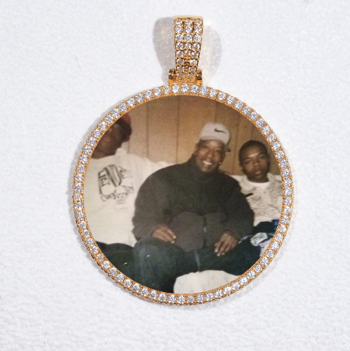 MEDIUM 3D CIRCLE CUSTOM PICTURE PENDANT