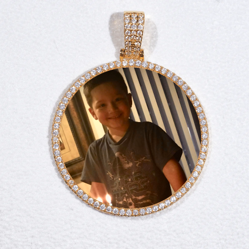 MEDIUM 3D CIRCLE CUSTOM PICTURE PENDANT