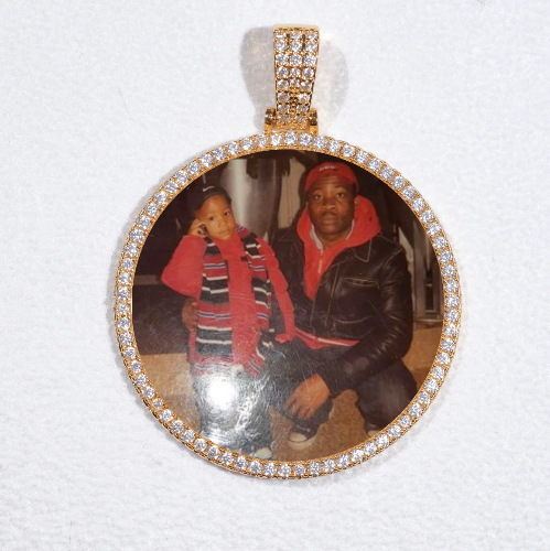 MEDIUM 3D CIRCLE CUSTOM PICTURE PENDANT