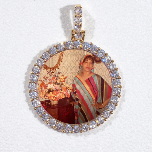 3D CIRCLE CUSTOM PICTURE PENDANT SMALL SIZE