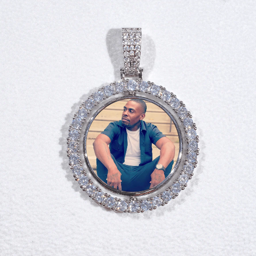 3D Spinning 2-Faced Custom Picture Pendant