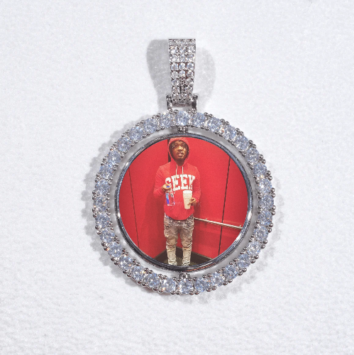 3D Spinning 2-Faced Custom Picture Pendant