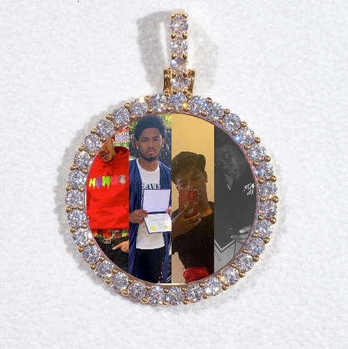 3D CIRCLE CUSTOM PICTURE PENDANT SMALL SIZE