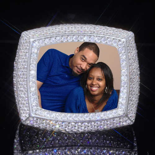 3D CUSTOM PICTURE ICED RING
