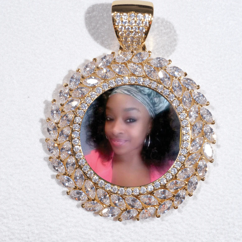 Large 3D Wheat Ear Custom Picture Pendant