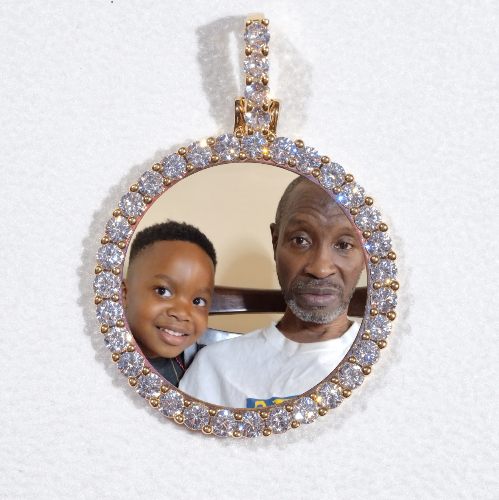 3D CIRCLE CUSTOM PICTURE PENDANT SMALL SIZE
