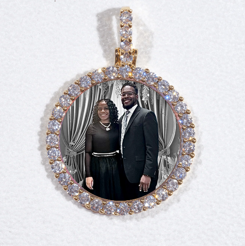 3D CIRCLE CUSTOM PICTURE PENDANT SMALL SIZE