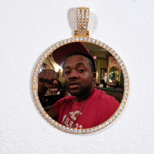 MEDIUM 3D CIRCLE CUSTOM PICTURE PENDANT